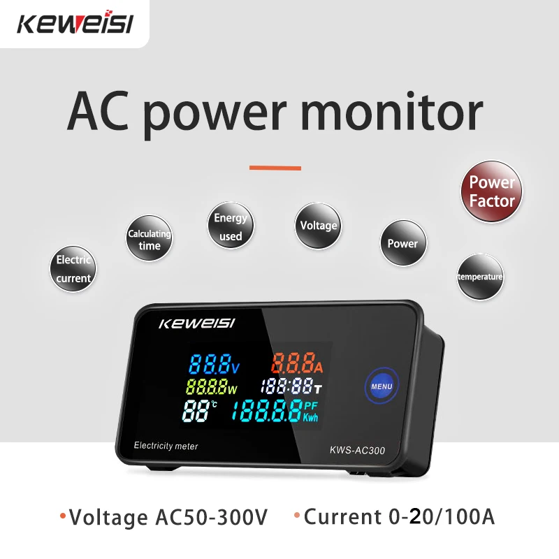 KWS-AC300 AC 50-300V Voltmeter - Renewable Energy Demonstration Kit ulasan dan harga